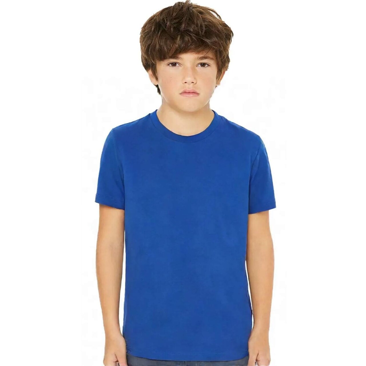 6 Pack BELLA+CANVAS® Youth Jersey Tee 3001Y for School, Sports & Custom Printing Unisex Cotton Kids Shirt Bundle